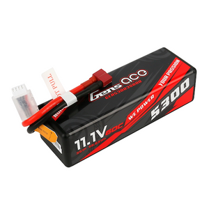 Gens Ace 5300mAh 3S1P 11.1V 60C HardCase Lipo Battery Pack With Deans Plug