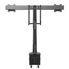 Desk Mount Dual Monitor Arm Ergonomic Dual Monitor VESA Mount 32 (17.6lb) Displays Crossbar Handle for Synchronized Full Motion