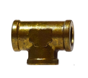 1/8" X 1/8" X 1/4" FIP Reducing Forged Tee Brass Fittings Pipe 28029
