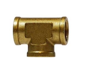 1/4"  FIP Union Forged Tee  Brass Fittings Pipe 28033