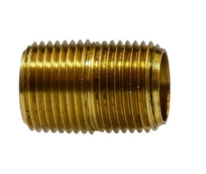 3/8" X Yellow Close Nepple Brass Fitting Pipe 28133