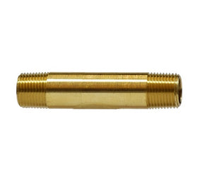 1/8" X 1 1/2" Yellow Long Brass Fitting Pipe 28140
