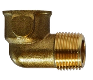 1/4" MIP X FIP Forged 90 Degree Street Elbow Brass Fitting Pipe 28166