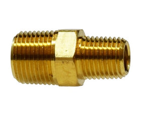 1/4" X 1/8" LP Reducing Hex Nepple Brass Fitting Pipe 28220L