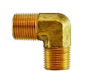 1/8" Male Forged 90 Degree Elbow MIP X MIP Brass Fitting Pipe 28266