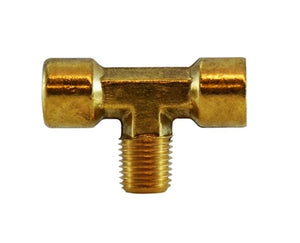 1/4" Male Forged Branch Tee FIP X FIP X MIP Brass Fitting Pipe 28282F
