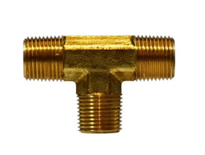1/4" Male Forged All Tee Brass Fitting Pipe 28291