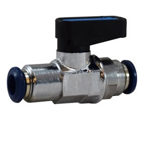 1/4" Ball Valve Push-fit Connections Nickel Plated Push In Fitting 28401