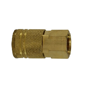 3/8" Fip Industrial Interchange Brass Coupler Female Pipe Pneumatics 28541