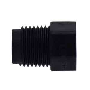 1/2" Black Poly Hex Head Plug Pipe Plastic Fittings 28604B