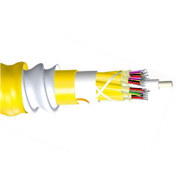 Commscope P-024-DZ-8W-FSUYL 24 Fiber OS2 Interlocking Armor With Plenum Jacket 24 Fiber Single-Unit