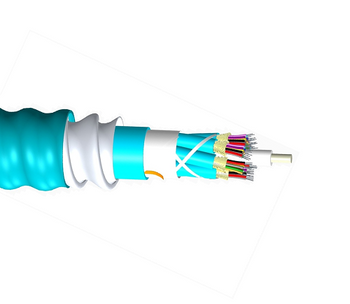 Commscope P-012-DZ-5L-FSUAQ 12 Fiber OM3 Interlocking Armor With Plenum Jacket 12 Fiber Single-Unit