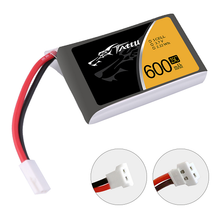 Tattu 600mah 1S1P 3.7V 25C Lipo Battery Pack With Molex 51005-2P Plug (6 Pieces)