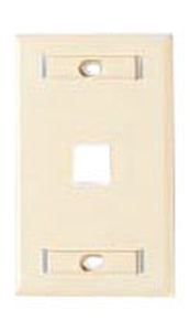 Faceplate, Multimedia; 1 Gang; 1 Port; KMJ OPTICAL FPSK0100