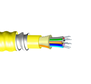 Commscope R-012-DZ-8W-FSUYL 12 Fiber OS2 Interlocking Armor With Riser Jacket 12 Fiber Single-Unit