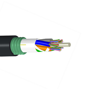 Commscope D-012-LA-5L-F12NS Single Jacket/Single Corrugated Steel Tape Armor PE 12 Fiber OM3, Gel-Free Outdoor Stranded Loose Tube