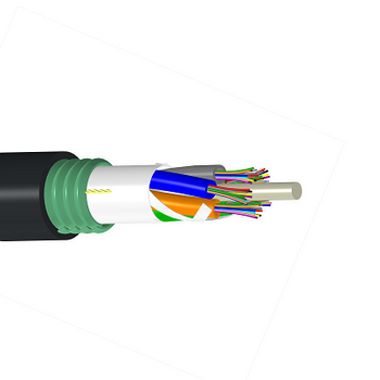 Commscope D-012-LA-8W-F12NS Single Jacket/Single Corrugated Steel Tape Armor PE 12 Fiber OS2 Gel-Free Outdoor Stranded Loose Tube