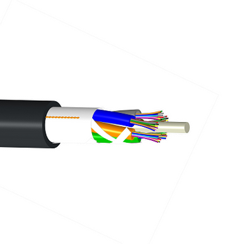 Commscope D-012-LN-8W-F12NS Single Jacket PE 12 Fiber OS2 All-Dielectric Gel-Free Outdoor Stranded Loose Tube