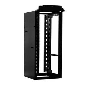 6"W Adjustable Rail QuadraRack ServerRack Top-Mount Cable Waterfall Tray In Glacier White CPI 15275-E01