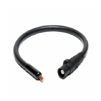 4/0 AWG 1C Type W Portable Round Power Cable Pigtail With Male Cam-Lok and Bare End, 8ft Pigtail
