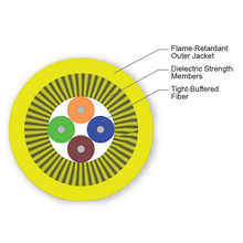 MIC Tight-Buffered Cable Plenum 4 F Single-mode (OS2) CORNING-C 004E88-31131-29