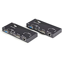 Long Range USB VGA KVM Console Extender over Cat5 UTP - 1000 ft Steel