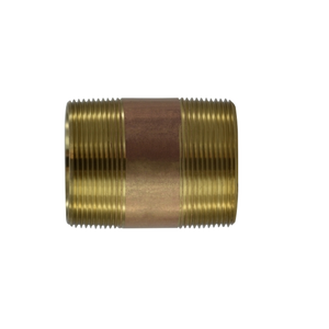 2" Diameter Red Brass Nipple Fittings