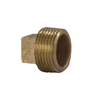 1” Bronze Square Head Cored Plug Fittings 44655