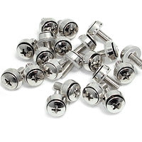 M6 x 12mm Mounting Screws Rack-Mountable Silver (Pack of 100)