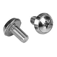 M6 Rack Screws and Cage Nuts Rack-Mountable Silver (Pack of 20)