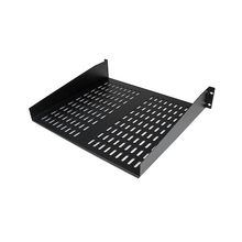 2U Vented Server Rack Shelf Universal Mount Steel 16" Deep Cantilever Tray Holds Upto 50lb/23kg For 19" Network Equipment Rack & Cabinet