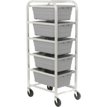 All Welded Aluminum 5 Lug Cart 26"L x 18-3/4"W x 61"H New Age 97253