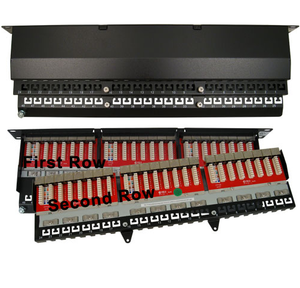 48 Port CAT6A 1U Krone Type Shielded Patch Panel 042-C6A/48