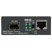 Gigabit Ethernet Fiber Media Converter with Open SFP Slot Link Fault Pass (LFP) supported Durable metal housing