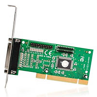 2 Port PCI Parallel Adapter Card Desktop Computer Through a PCI Expansion Slot