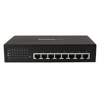 8 Port Unmanaged Industrial Gigabit Power over Ethernet Switch 802.3af/at PoE+ Switch 52V, 30 Watts Wall Mountable
