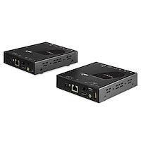 HDMI KVM Extender over IP Network 4K 30Hz HDMI 2.0 and USB over IP LAN or Cat5e/Cat6 Ethernet Cable