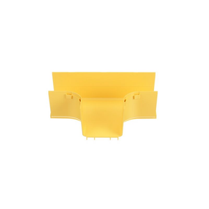 FiberRunner Horizontal Tee Fitting Rigid PVC Yellow Panduit FRT4X4LYL