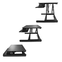 Sit Stand Desk Converter with Keyboard Tray Large 35 x 21 Surface