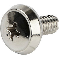 Nickel Plated 12-24 Server Rack Screws Steel Construction (Pack of 50)