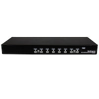 8 Port 1U Rackmount USB PS/2 KVM Switch with OSD Based Computer Systems