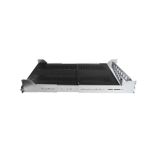 2U 19” Vented Sliding Server Rack Tray Shelf 24" Deep Holds Upto 125lb With Cable Management Arm For Equipment Rack