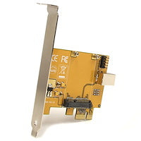 PCI Express to Mini PCI Express Card Adapter into a Standard Desktop Yellow