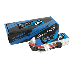 Gens Ace 2200mAh 4S1P 14.8V 45C Lipo Battery Pack With EC3 And Deans Adapter