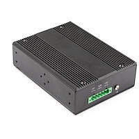 6 Port Gigabit Ethernet Switch 4 PoE RJ45 +2 SFP Slots 30W PoE+ 12-48VDC Rugged Ethernet Switch DIN Mountable