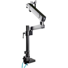 Desk Mount Monitor Arm with 2x USB 3.0 Ports Pole Mount Full Motion Single Arm Monitor
