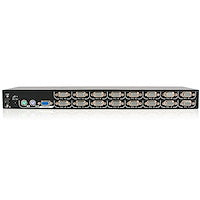 16-port KVM Module for Rack-mount LCD Consoles Mounting Brackets Black