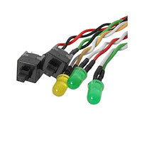 Replacement Power Reset LED Wire Kit for ATX Case Front Bezel Lifetime Sleep LED(2-pin)