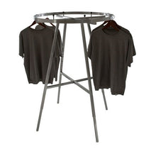 36" Dia.Round Folding Garment Rack w/ Rectangular Hangrail Econoco K71WD-SC