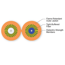 Reel In A Box Zipcord Tight-Buffered Cable Plenum 2 F 2.8 mm diameter 62.5 µm multimode (OM1) CORNING-C 002K58-31130-B2